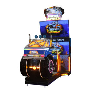 Machine de course d'arcade de luxe <span class=keywords><strong>BIGFOOT</strong></span> Mayhem, double écran, véhicules tout-terrain, siège de conduite à mouvement, jeux à pièces - Product Image 3
