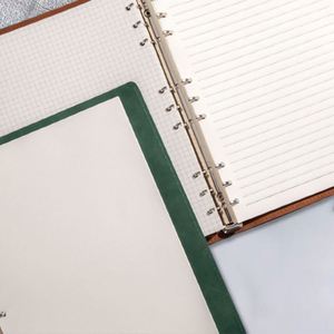Hot Sale <b>A5</b> PU Leather Cover Waterproof Hardcover Custom <b>Binder</b> Binding Organizer Planning Notebook Loose-leaf Custom Logo 80 - Product Image 4