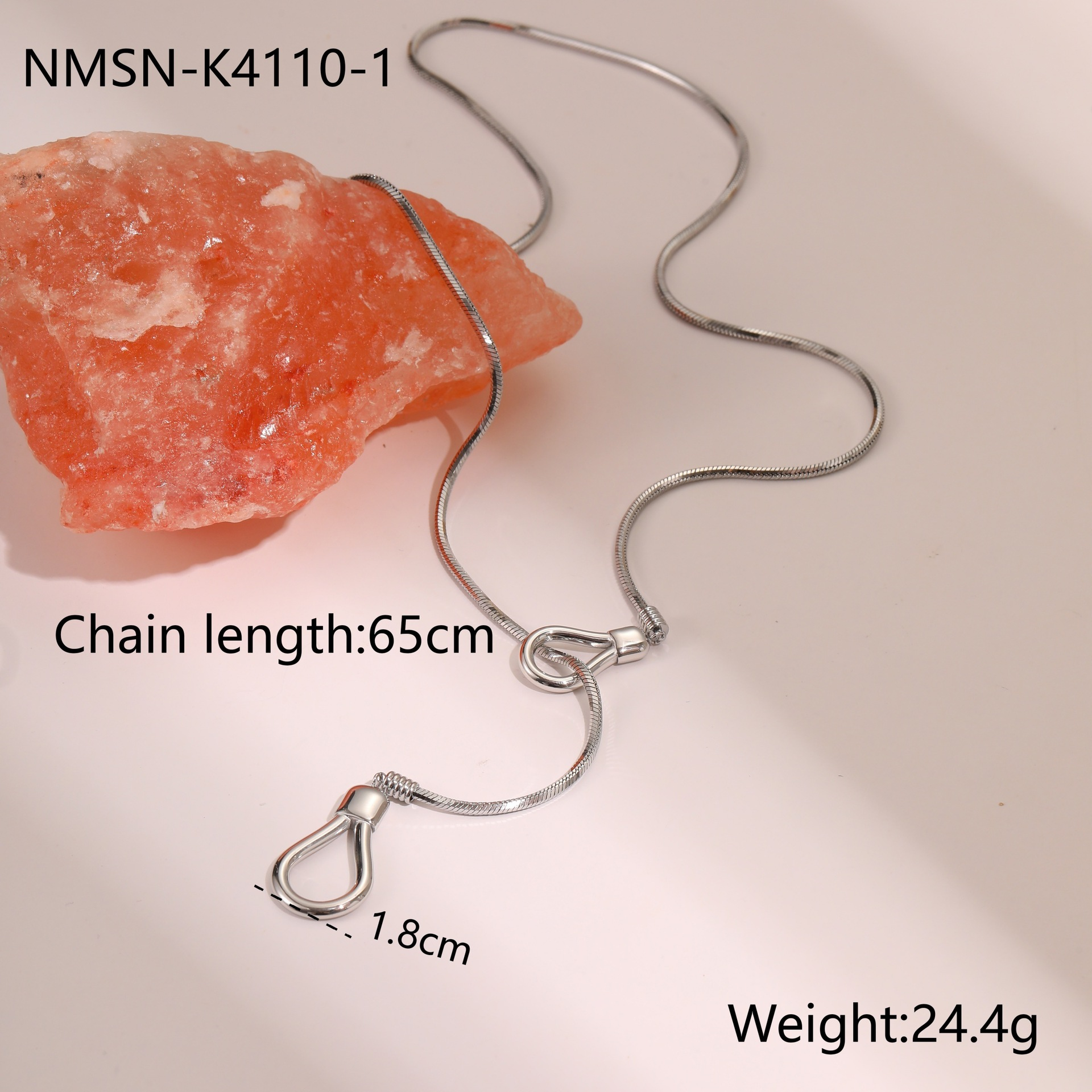 สร้อยคอสีเหล็ก Nmn-k4110-1