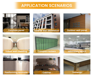 Tablero Laminado Compacto <span class=keywords><strong>HPL</strong></span> de 12 mm, Resina Fenólica de Alta Presión, Ecológico, Baja Emisión de Formaldehído, <span class=keywords><strong>Contrachapado</strong></span> <span class=keywords><strong>HPL</strong></span> para Muebles - Product Image 6