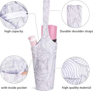 Échantillon gratuit, personnalisez votre marque, sac de sport élégant et imperméable, sac de sport en nylon pour femmes, sac de sport pour chaussures et tapis de yoga - Product Image 3