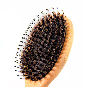 Natural Boar Nylon 2-in-1 Styling <b>Brush</b> <b>Scalp</b> Massage Oil Control Hair Comb for Professional Kit - Product Image 6