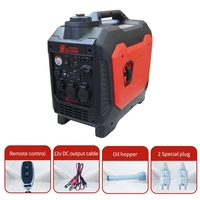 Mini 220V Frequenzvariabler Benzingenerator 3KW 4-Takt-Ausgang für Heimgebrauch, Camping und Outdoor-Reisen