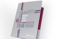 Dossier de fichiers en papier avec poche et fente pour entreprise