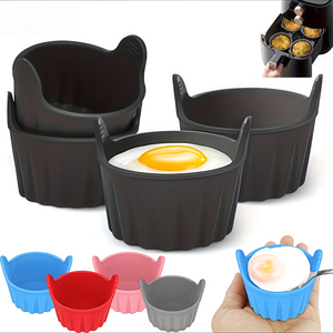 Moules de cuisson <span class=keywords><strong>en</strong></span> <span class=keywords><strong>silicone</strong></span> de qualité alimentaire <span class=keywords><strong>pour</strong></span> friteuse à air, tasses antiadhésives <span class=keywords><strong>pour</strong></span> œufs, cupcakes, crêpes, puddings, tartes, accessoires réutilisables <span class=keywords><strong>pour</strong></span> friteuse à air - Product Image 2