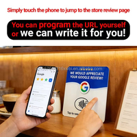 Mini-étiquette NFC RFID étanche en acrylique, autocollant de table avec carte de visite et code QR de paiement pour usage hôtelier