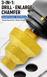 Foret diamanté brasé sous vide M14 5/8"-11 pour l'élargissement des trous et le chanfreinage des bords des carreaux de pierre - 001 - Product Image 3