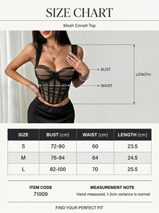 En stock Nouvelle collection 2026 <span class=keywords><strong>Top</strong></span> corsé en maille transparente pour soirée, avec baleines de qualité supérieure, serre-taille et effet push-up, coupe courte pour femme - Product Image 6
