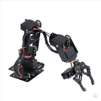 Bras robotique à griffes mécaniques, préhenseur, servo MG996 en option, modèle T-06 en plastique et bois, jouet éducatif pour 7-18 mois