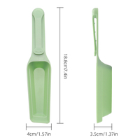 OEM ODM Ergonomique 7.4x1.57 pouces Tasse à mesurer pour aliments pour chiens Pet Food Scoop avec clip pour sac Stocké PP Matériel pour chien et chat