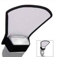 Diffuseur de flash universel pour appareil photo, boîte à lumière 2-en-1 argentée et blanche, réflecteur de lumière pour appareils photo reflex numériques Nikon Sony, fixation griffe porte-accessoire