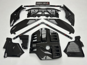 Kit intérieur en fibre de carbone sèche, couvercle de compartiment moteur, kit de remplacement 7 pièces pour BMW G80 M3 G82 M4 G83 G87 M2 S58 Moteur 2021+ - Product Image 6