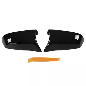 Carcasa de Espejo Retrovisor para BMW Serie 5 E60 E61, Fibra de Carbono ABS, Negro Brillante, Juego Completo, 2008-2010 - Product Image 4