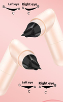 Crayon Eyeliner Liquide Noir 2-en-1 Rotatif à Double Tête avec Tampon, Imperméable et Longue Tenue, Personnalisable avec Logo – Application en une seule étape