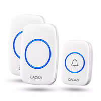 Kit de timbre inalámbrico portátil sin cables con sonido de alta calidad, batería de larga duración y fácil configuración para apartamentos