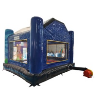 Castillo Inflable Comercial para Perros, Combo de Casa de Brinco Inflable con Tobogán, Brincolines Inflables para Fiestas