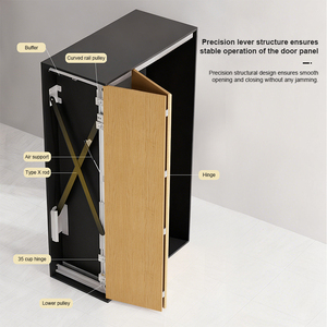 <span class=keywords><strong>Concepta</strong></span> Schwenkbares Bi-Folding Schiebetürsystem Möbel-Schrank-Schiebebeschläge - Product Image 2