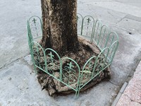 Panneau de clôture en métal thermolaqué en gros, panneau de clôture décoratif en fer 57x50 cm, plusieurs couleurs pour jardin, balcon, parterre de fleurs