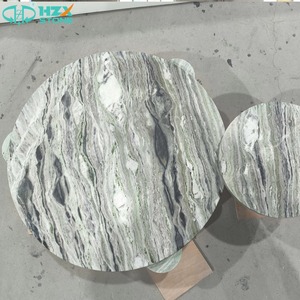 Tavolino da Caffè HZX in Pietra Naturale Personalizzato, Lussuoso Arredo Shangri-La in Marmo Verde Giada per Decorazione Soggiorno - Product Image 2