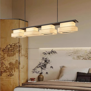 Lámpara colgante moderna larga negra E27 LED para sala de estar, villa, iluminación de escalera, garantía de 3 años - Product Image 3