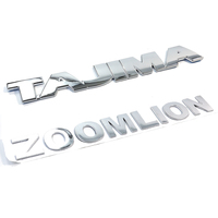 Badges de voiture en plastique avec lettres chromées modernes - Autocollants personnalisés imperméables avec logo Chenliang pour carrosserie et coffre de voiture