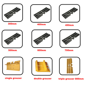 แผ่นยางรองตีนตะขาบรถดันดิน PC200 D6T D6R D7G แบบ Triple Grouser สำหรับงานในพื้นที่ลุ่ม  ชุดอุปกรณ์ติดตั้ง  ยางรองตีนตะขาบรถขุด - Product Image 2