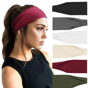 Fasce per capelli da donna per allenamento, yoga ed esercizio fisico, fasce assorbenti e antiscivolo per capelli, accessori estivi per capelli - Product Image 1