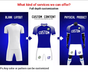 Jersey sepakbola kustom kecil dan sedang Jersey usang Jersey kuning dan merah - Product Image 4