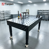 Mesa de Soldadura 3D D28 de Precisión, Mecanizada por CNC, Plataforma Modular de Hierro Fundido de Alta Planitud con Sistema de 28 mm para Trabajos en Metal