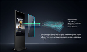 32 43 100 inch sàn đứng LCD Totem quảng cáo hiển thị màn hình cảm ứng Android OS dọc TFT LCD kỹ thuật số biển và hiển thị - Product Image 2