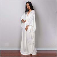 Kimono Beach all'ingrosso nuovo arriva donna Plus Size tuniche fatte a mano in tinta unita Robe de Kaftan Kimono da spiaggia per costumi da bagno