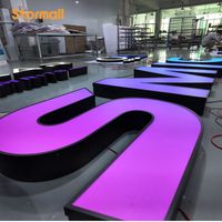 Letrero Luminoso LED 3D Personalizado de Alta Calidad para Publicidad en Edificios y Oficinas, Letrero de Canal Acrílico con Iluminación Frontal para Interiores/Exteriores para Negocios