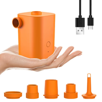Pompe à air portable sans fil pour le camping avec batterie 3600mAh, 450L/min, adaptateur de valve ABS pour bateau gonflable, matelas pneumatique