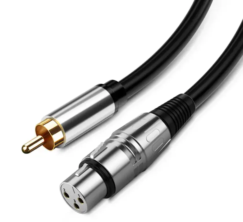 OEM XLR Cinch-Kabel Hifi High-End-Audio 0,5 M 1M 1,5 M 2M 3M 5M Großhandel Cinch-Stecker auf XLR-Stecker Buchse Adapter Konverter