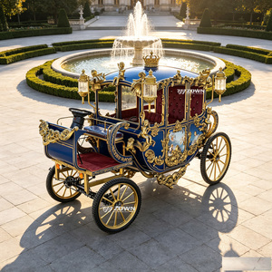 Calèche électrique sans chevaux sur mesure pour la famille royale, avec plusieurs sièges, pour le service de navette de villa et de club - Product Image 1