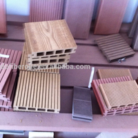 Decking extérieur en plastique WPC en bois de style moderne avec protection UV et caractéristiques anti-fissure