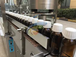 CHENGXIANG High Speed 50ml Cough Syrup Bottle Filling Machine Syrup Filling And Labeling Machine