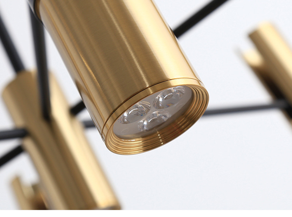 Contemporary Interior Decoration Golden  Color Spotlight Living Room Led Hanging Light