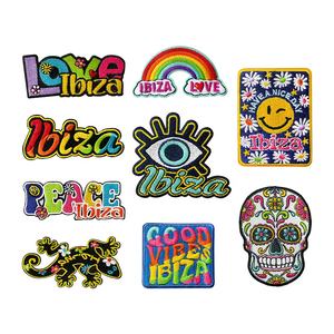 Toptan Hawaii plaj küçük nakış aplike kafatası Sticker demir on Rainforest yaz yamalar için kamyon şoförü şapkaları çanta bez - Product Image 2