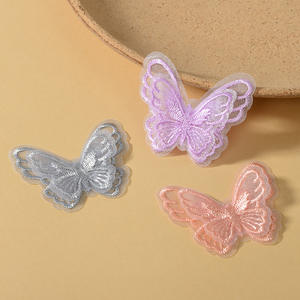 12色2層ポリエステルオーガンザ蝶レースパッチ装飾刺繍ポータブルウェディングドレスジーンズ - Product Image 4