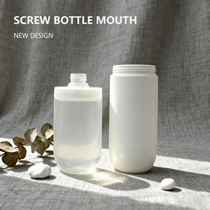 カスタム化粧品包装丸底300ml 400mlシャワージェルシャンプーコンディショナー空プラスチックポンプボトルセット - Product Image 2