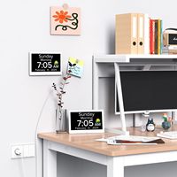 Horloge numérique parlante moderne de 10 pouces avec grand écran, calendrier, alarme, fixation murale, mouvement électronique, matériau plastique