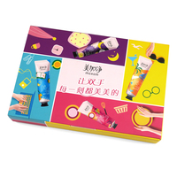 Carpeta de Maquillaje con Cierre Magnético, Impresión de Logotipo Personalizado en Colores Frescos, Materiales Reciclados Ecológicos, para Crema Facial