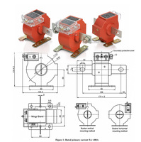 Transformateur de courant LQZJ4 LQZ5-0.66 CT 0.66kV 5A/1A 0.2/0.2S/0.5/0.5S pour appareillage de commutation