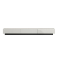 Grosir MOQ rendah kabinet tv mewah modern ruang tamu furnitur kayu meja tv kabinet berdiri