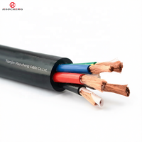Kabel Daya Fleksibel Berlapis Karet Sedang YZW 300/500V Konduktor Tembaga Tahan Minyak untuk Peralatan Bergerak