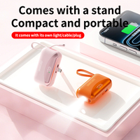 Batterie Li-Polymère TDX TJ19 5000 mAh, Chargeur Portable Mini à Charge Rapide 15W 18W 20W 22.5W avec Support Intégré et Affichage Numérique