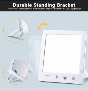 Lampu Terapi SAD Bebas UV Penjualan Langsung Pabrik, Area Perawatan 400cm, Termasuk Stand, Portabel, LED Mood, ABS, Putih Kantor - Product Image 4