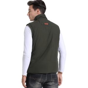FOXA Men's Winter <b>Padded</b> Puffer Vest Thick Fleece Lined Sleeveless Jacket Outdoor Hiking Clothing - Product Image 4