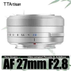 Ttartisan APS-C เลนส์ออโต้โฟกัส F2.8 27มม. สำหรับการถ่ายภาพมนุษยศาสตร์พร้อมเมาท์ XA7 XT30 XE4 XT-100สีเงิน - Product Image 3